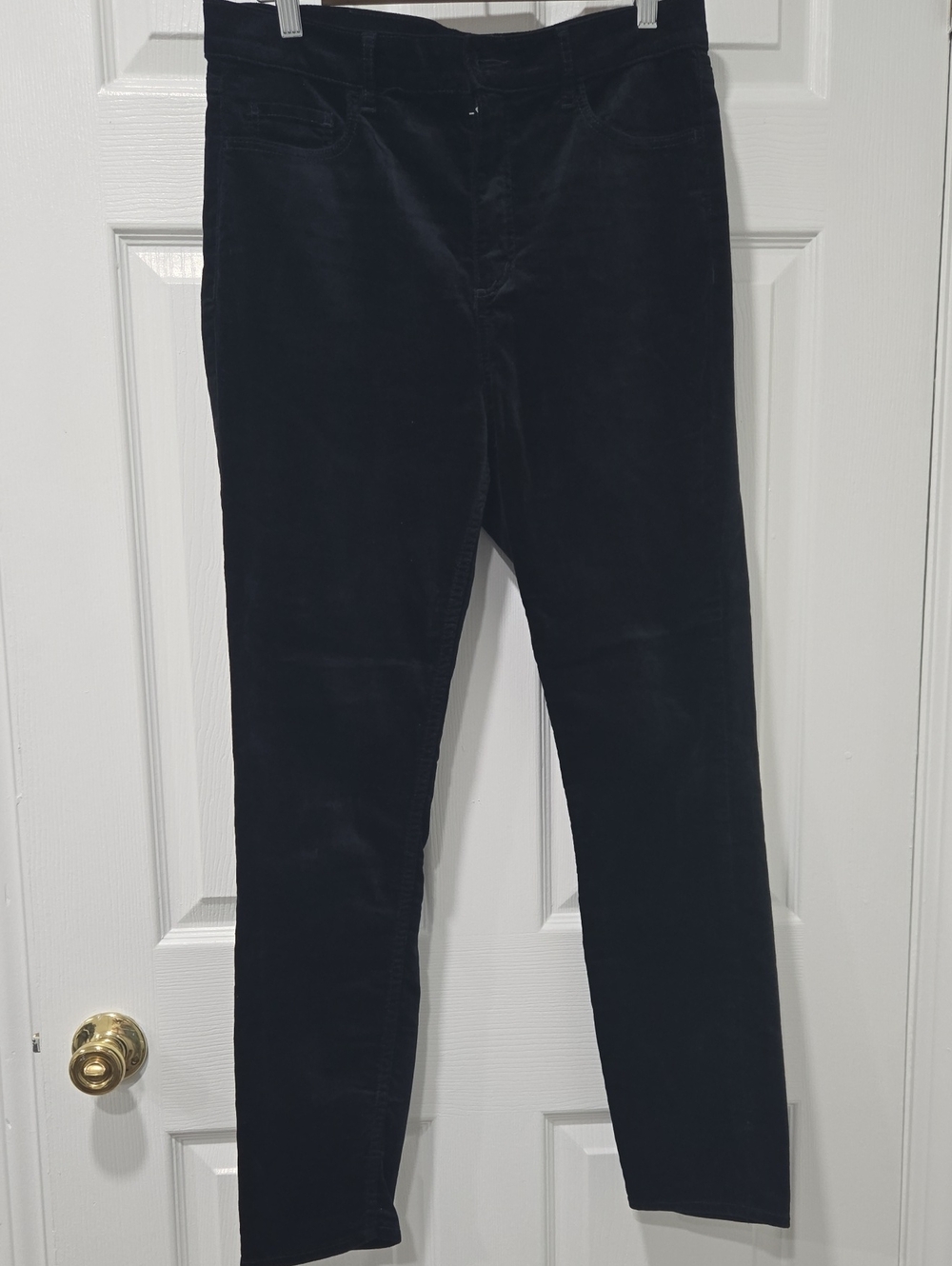 LOFT Black Velvet Skinny Jeans
